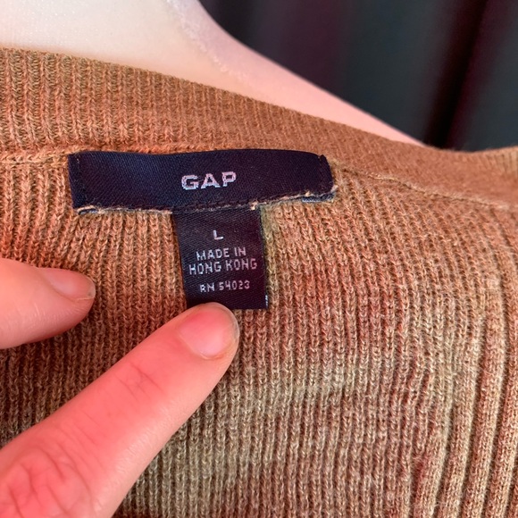 Gap ribbed brown ribbed sweater size L - Picture 7 of 7